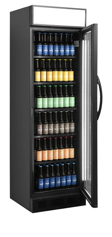 Chłodziarka ekspozycyjna Tefcold CEV425CP BLACK 4 Chłodziarka ekspozycyjna Tefcold CEV425CP BLACK - Image 4